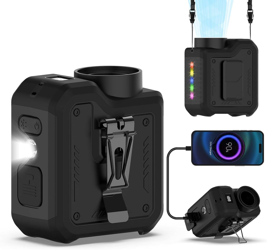 Flashlight, power bank, lanyard and desk stand